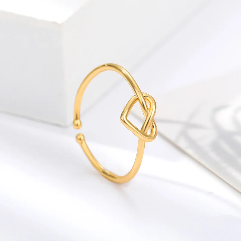 Ladies Gold/Silver Heart Ring 3