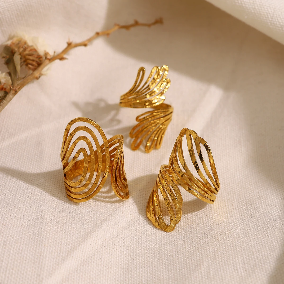 Geometric Textured Rings 4