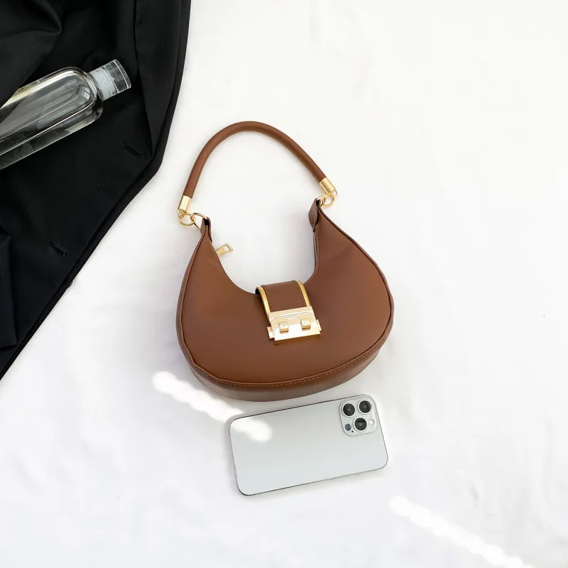 Solid Color Single Shoulder Bag 4