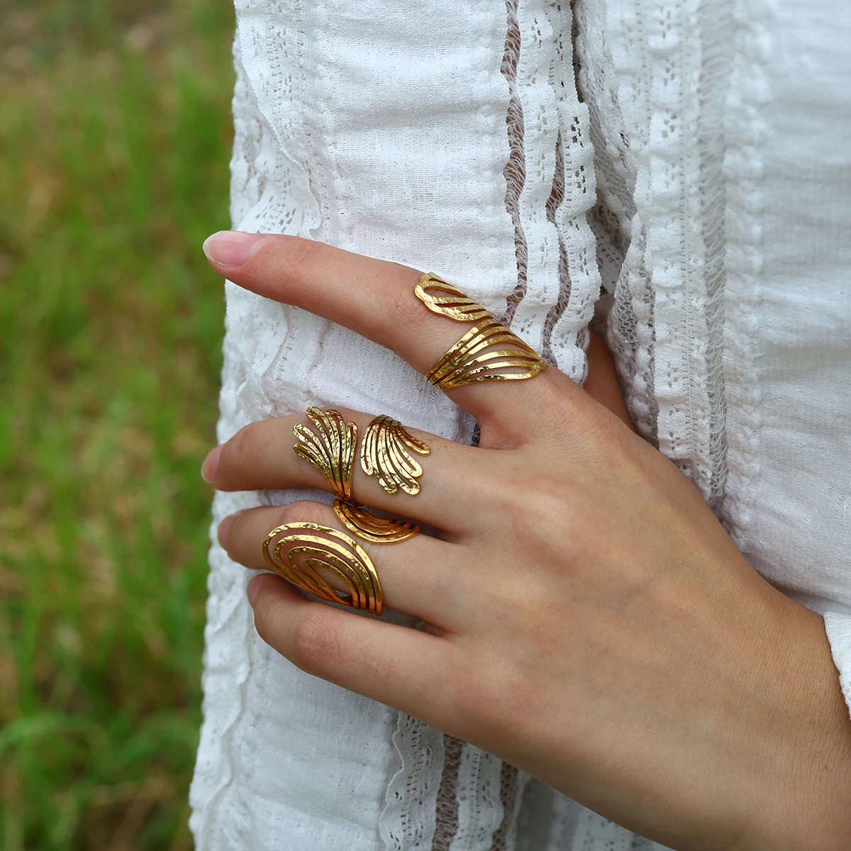 Geometric Textured Rings 2