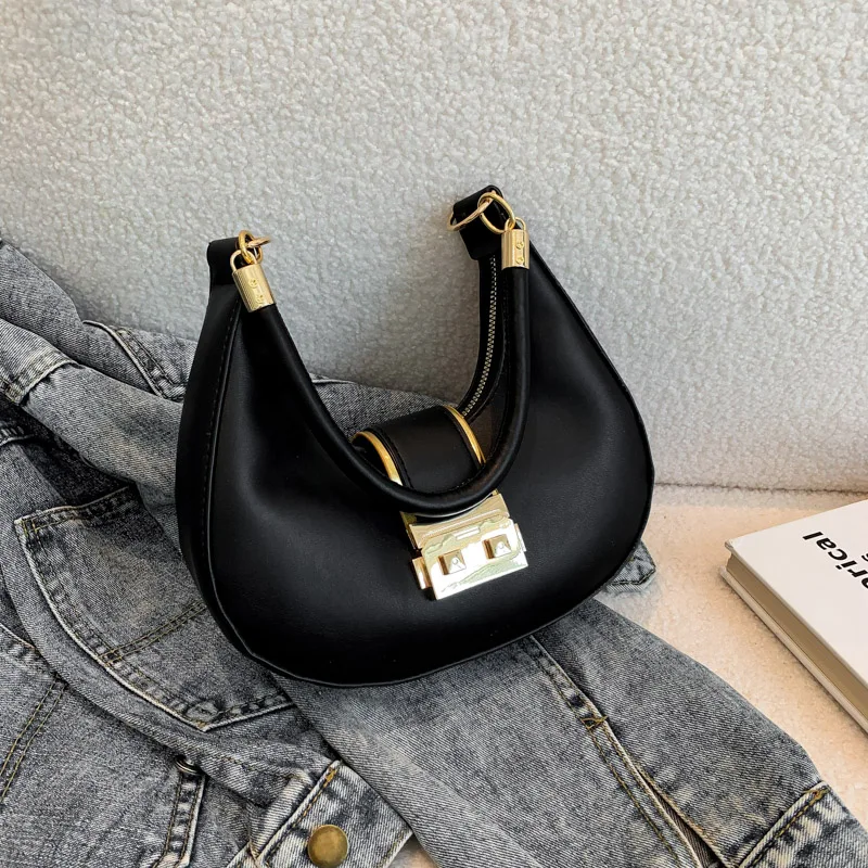 Solid Color Single Shoulder Bag 3