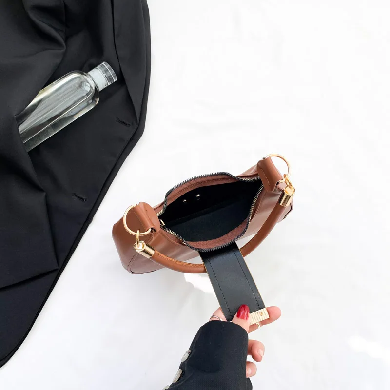 Solid Color Single Shoulder Bag 5