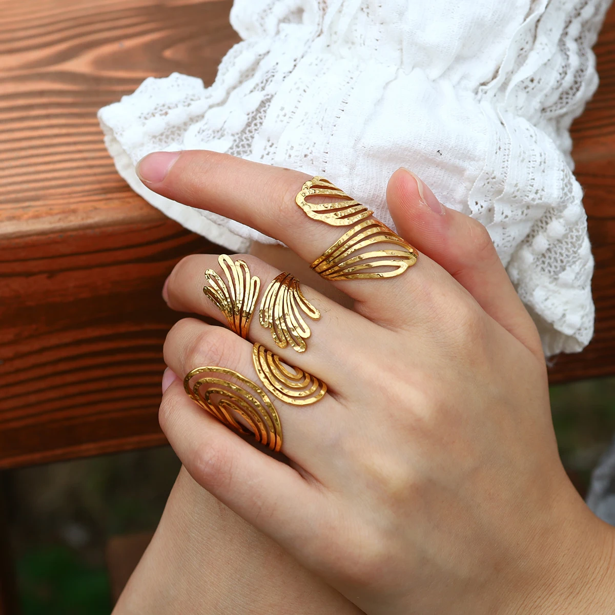 Geometric Textured Rings 1