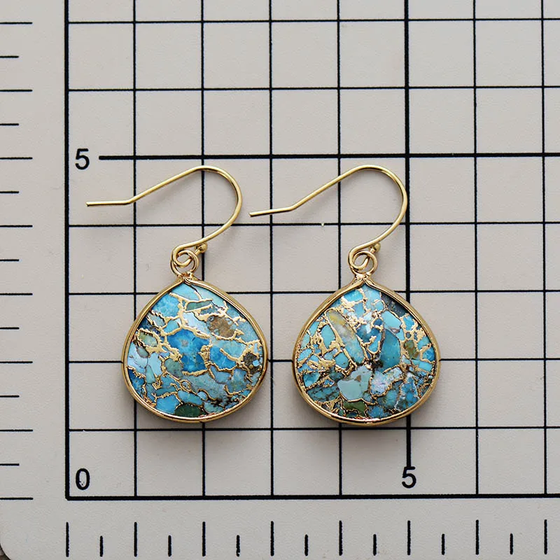 Art Deco Turquoise Earrings 3