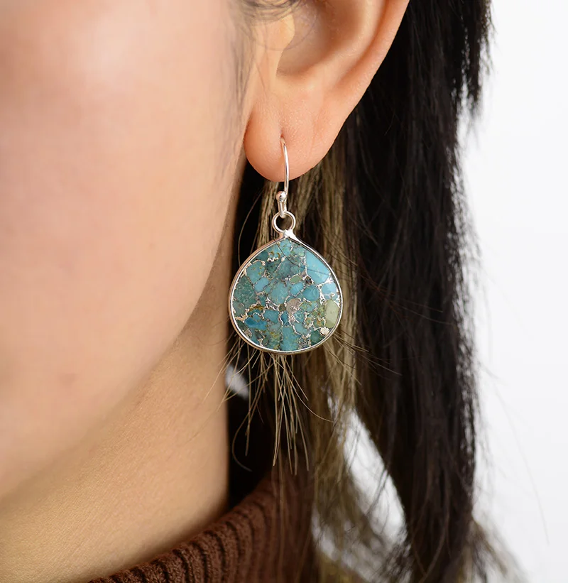 Art Deco Turquoise Earrings 6