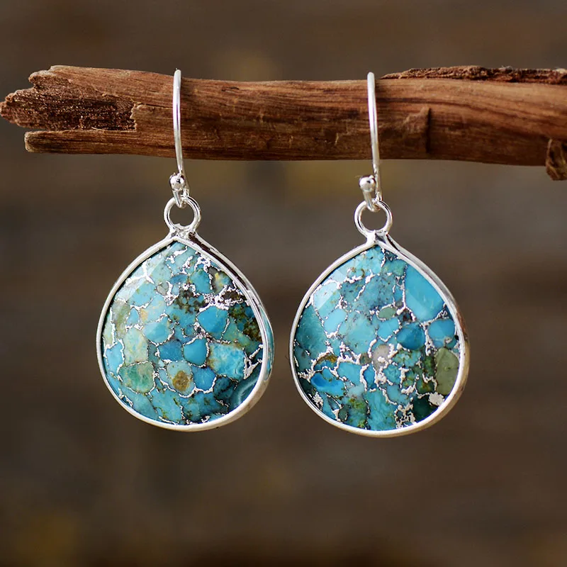 Art Deco Turquoise Earrings 4