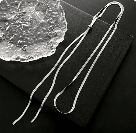 Adjustable Snake Chain Sweater Necklace - Image 7